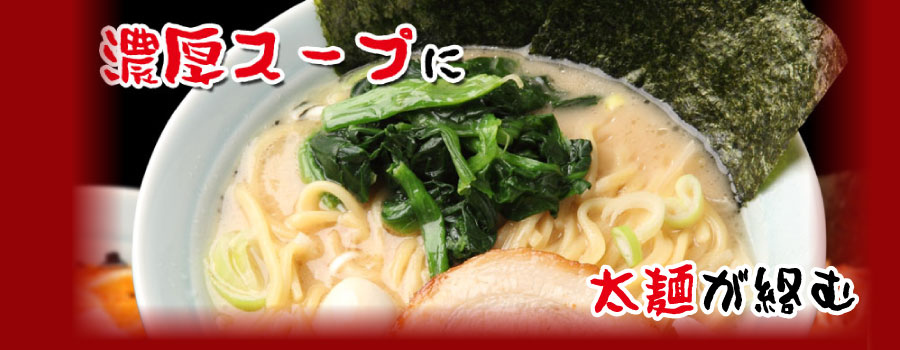 濃厚スープに太麺が絡む壱七家のラーメン